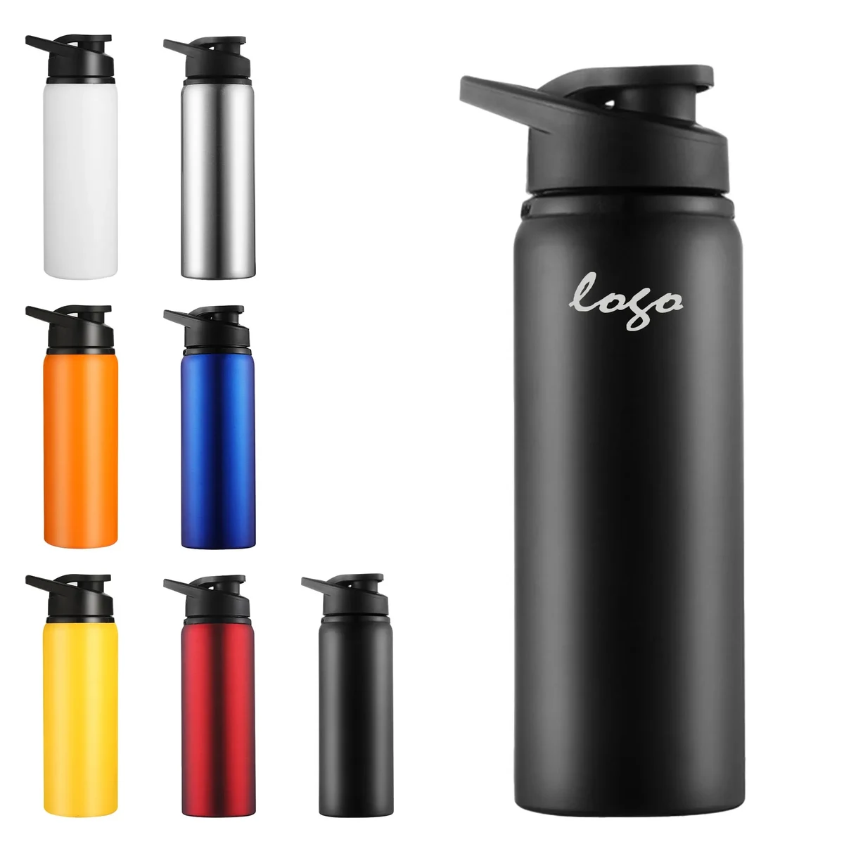 304 stainless steel sports kettle, custom water bottle with logo imprint 1