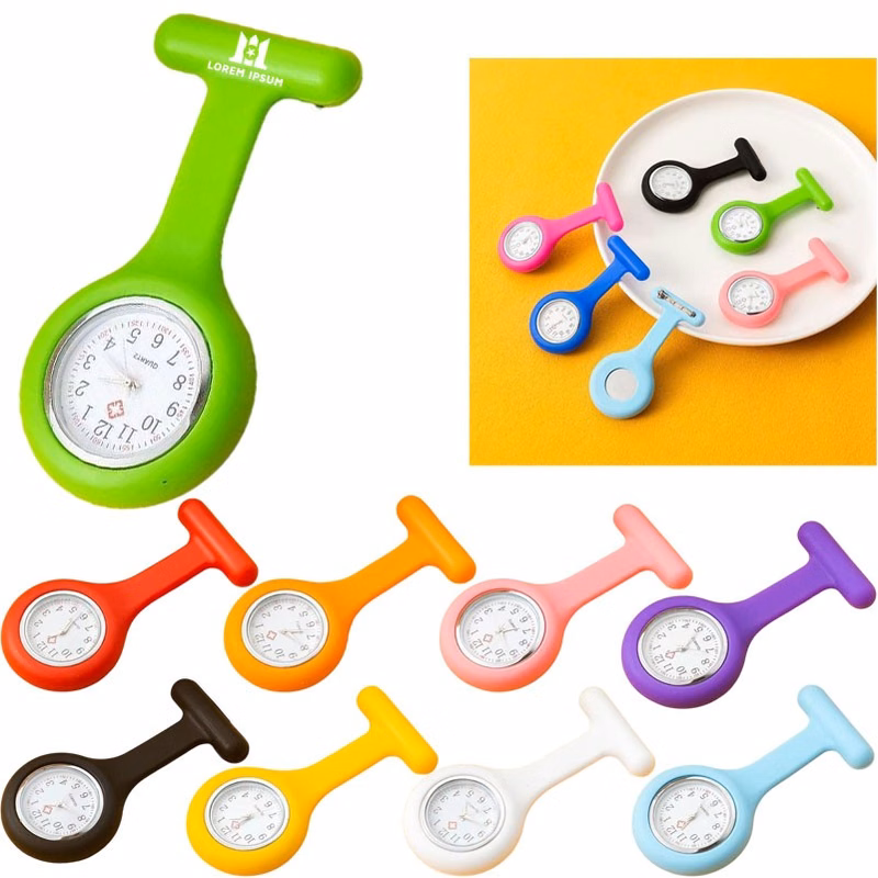 Silicone T-Shaped Clip-On Pocket Watch for Medical Professionals