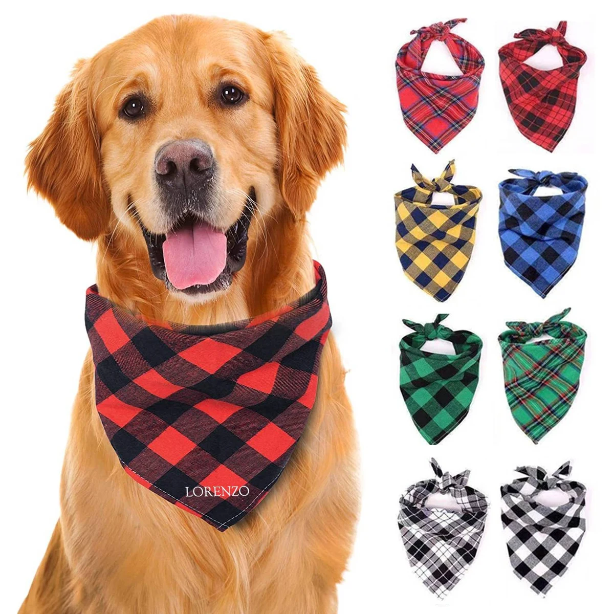 Large Pet Scarf Triangle Bandana 1