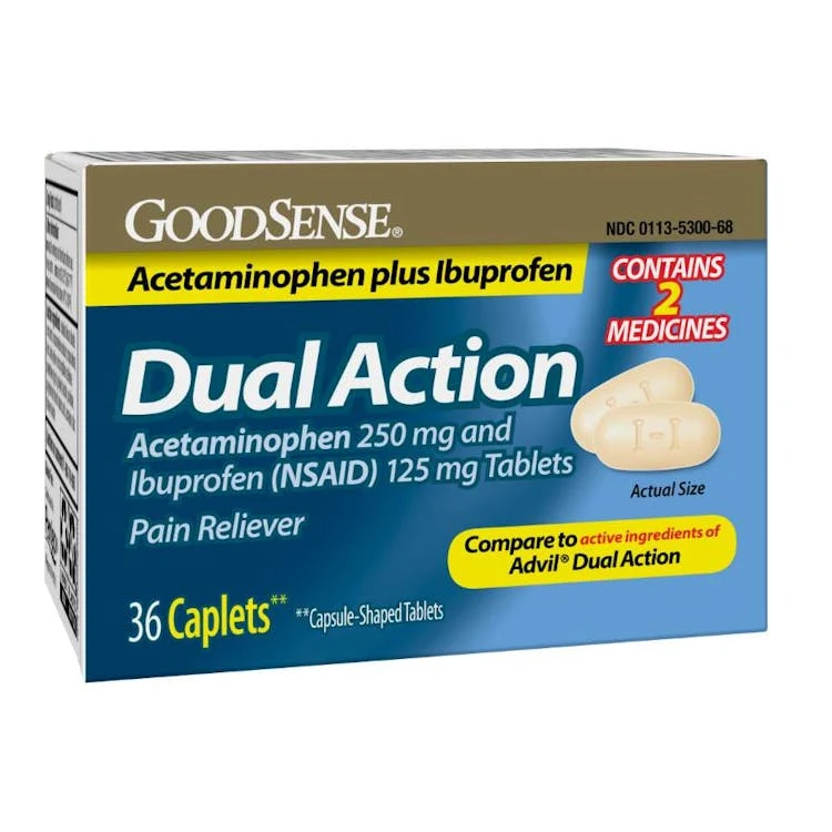 GoodSense Dual Action Acetaminophen and Ibuprofen Caplets 1