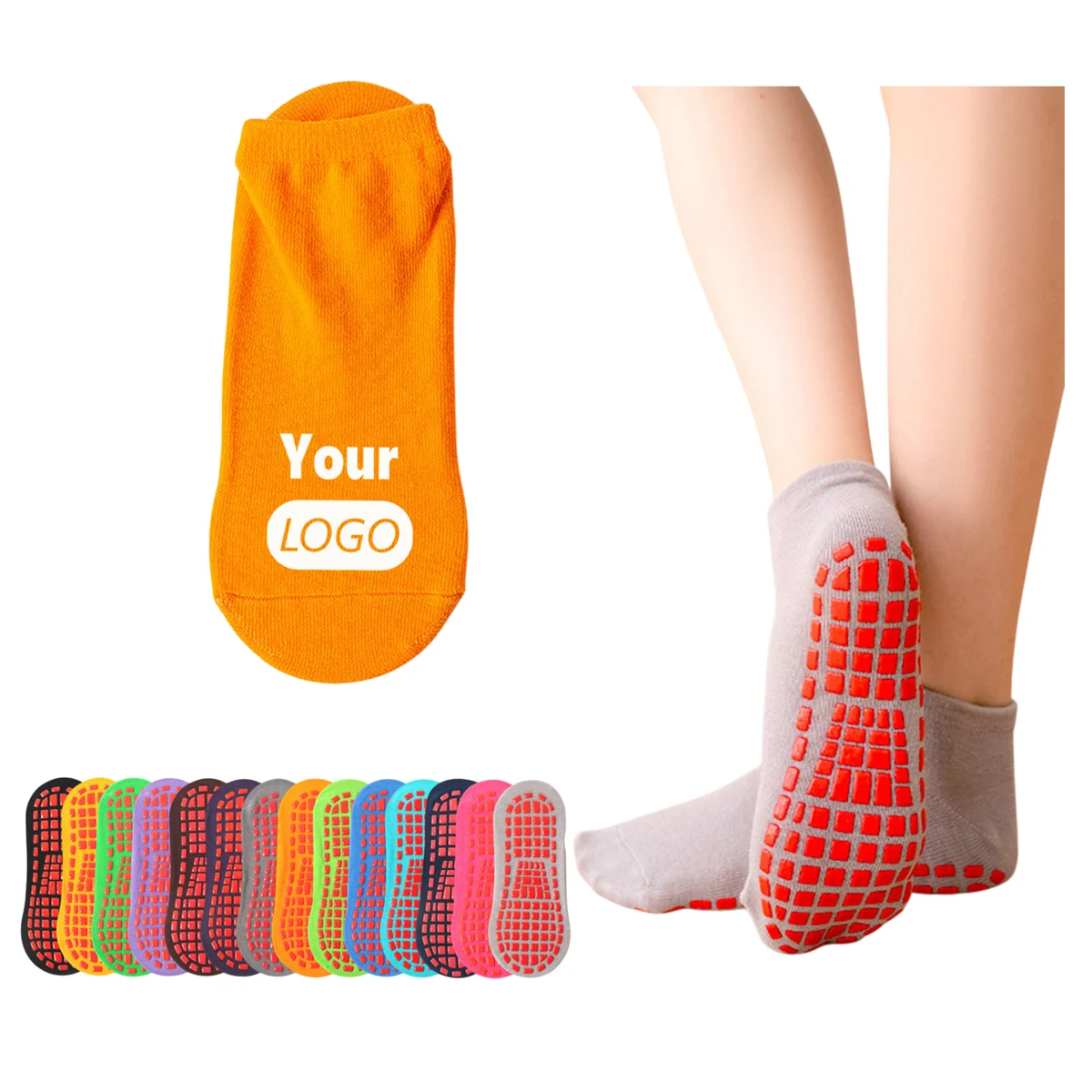 Exercise Non-Slip Cotton Yoga/Pilates Socks 1