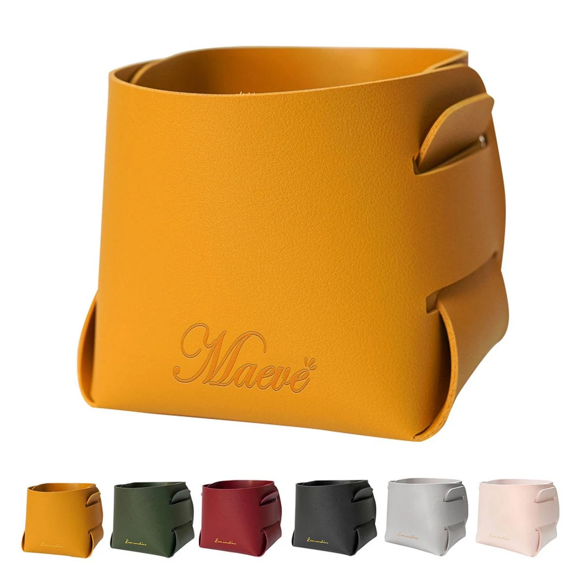Detachable Leather Storage Basket 1