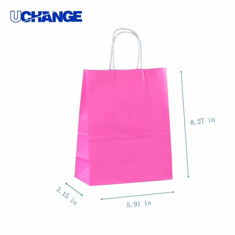 Kraft Paper Gift Bag with Handles