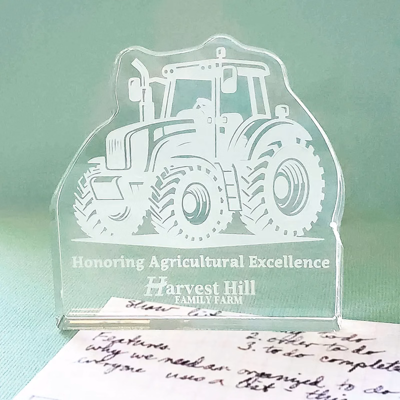 Custom Acrylic Etched Paperweights