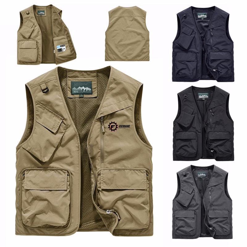 V-Neck Summer New Men's Multi-Pocket Vest