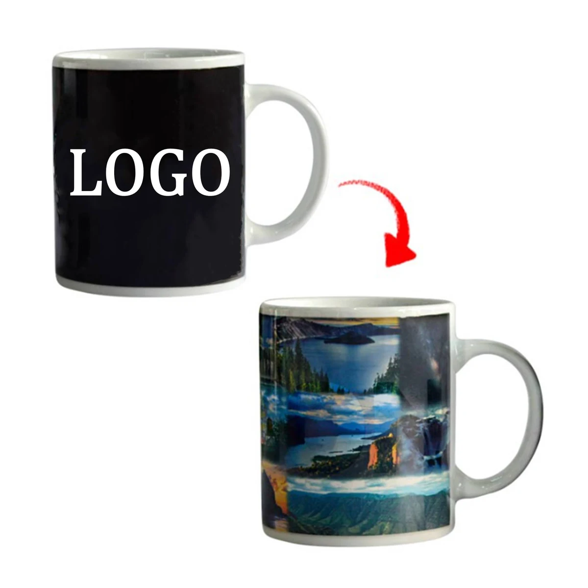 Custom Heat Color Changing Coffee Mug 1