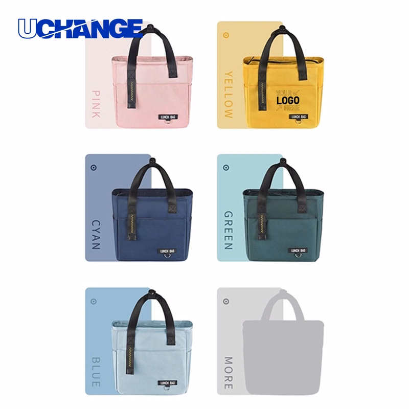 Zipper Thermal Oxford Lunch Bag Tote
