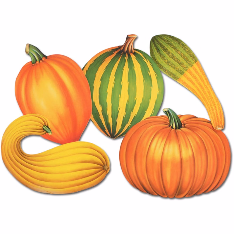 Fall Cutout Decorations - Gourds 16"
