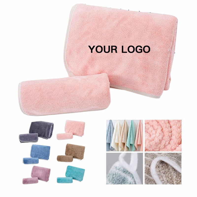 Absorbent Fitness Towel in Coral Fleece