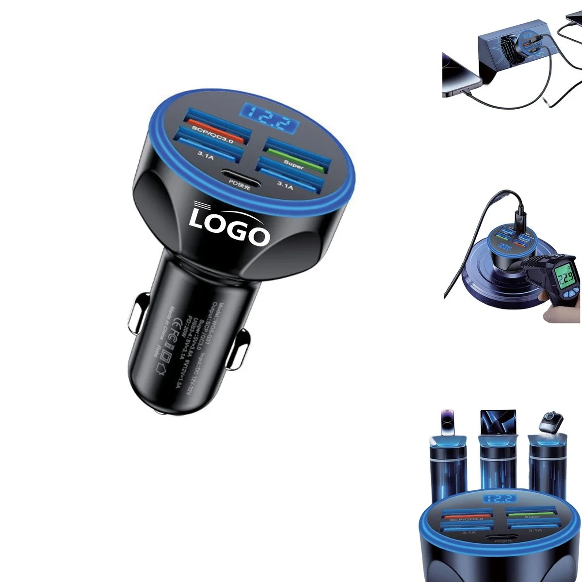 SuperSpeed USB-C 20W PD Car Charger 1