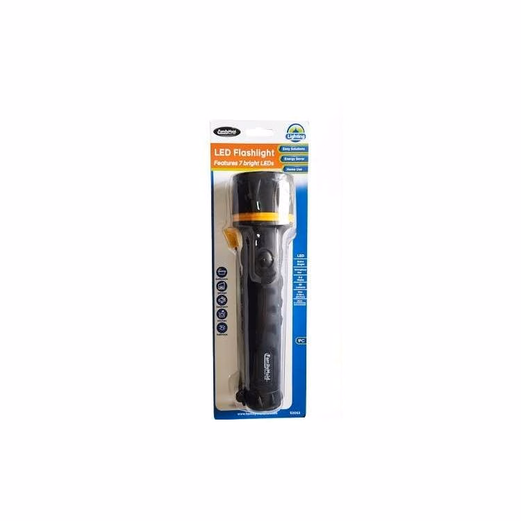 LED Flashlight 9.75" - Black