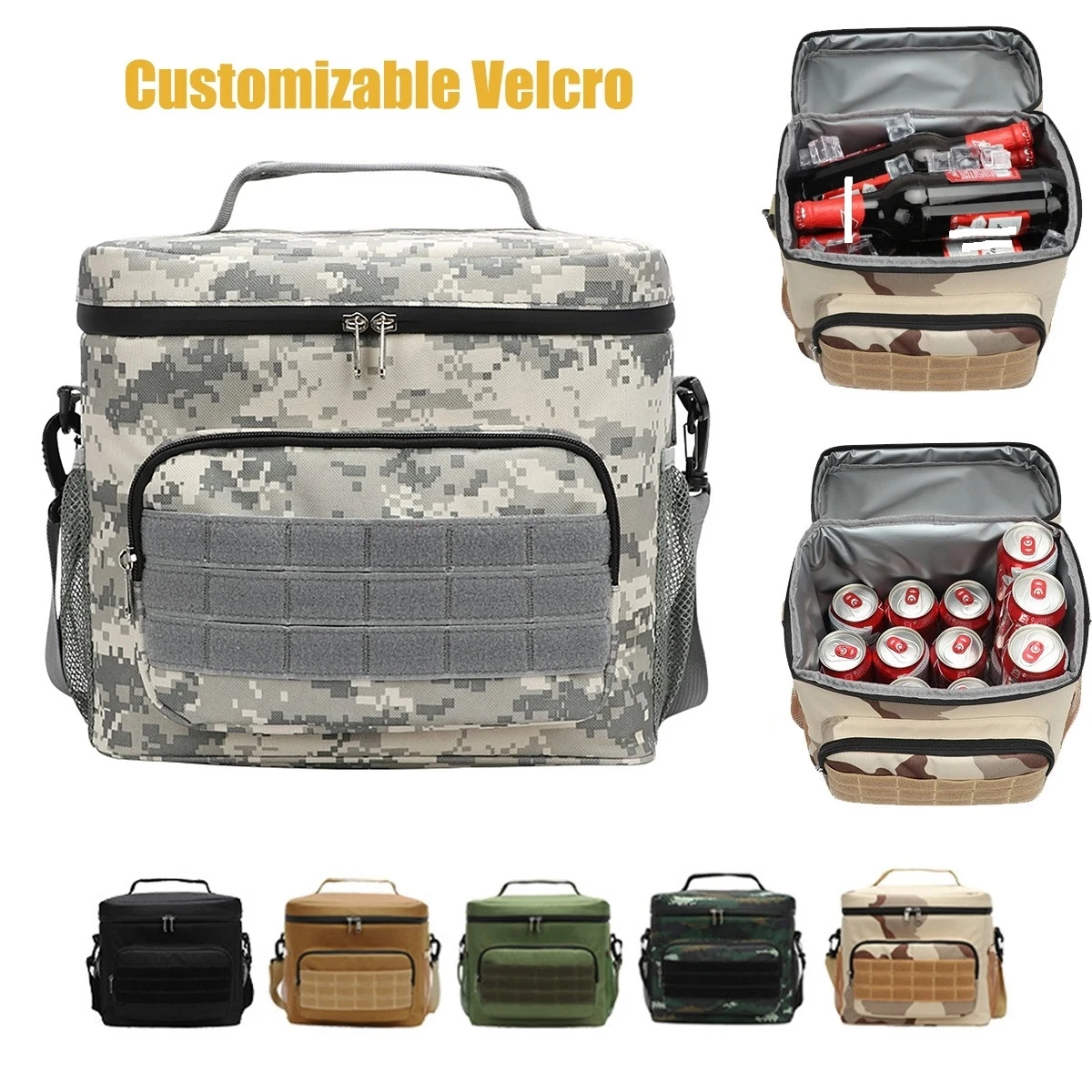 Camo Insulated Lunch Cooler Bag 1