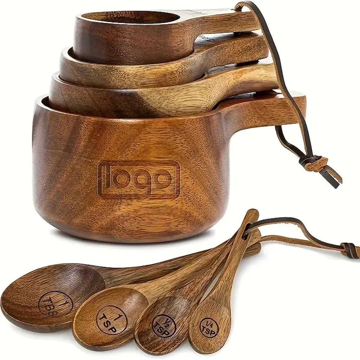 Eco-Friendly Wooden Measuring Spoon Set – Precise & Stylish 1