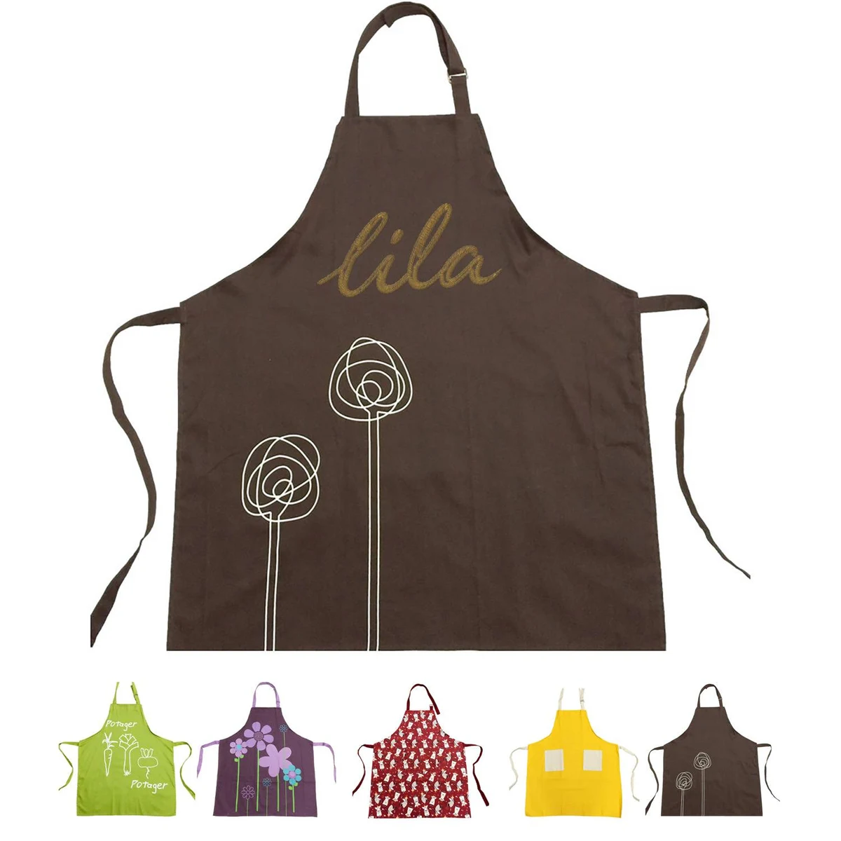 Home Kitchen Pure Cotton Apron 1