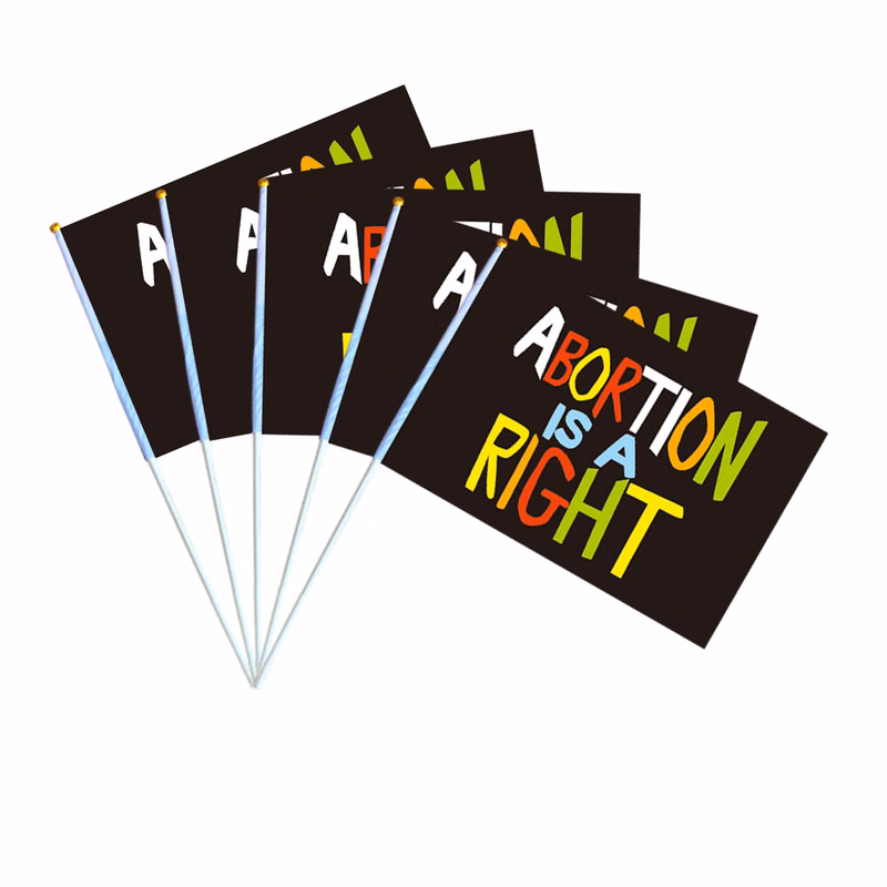 14x21CM Abortion Law Feminism Hand Signal Flag