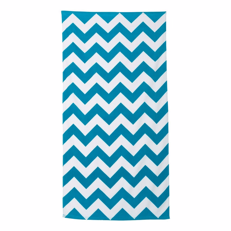 Chevron Velour Beach Towel - C3060X