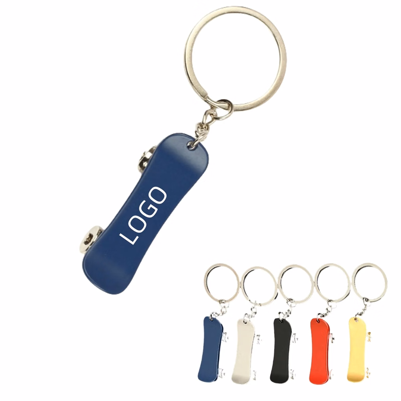Skateboard Shape Keychains Metal Key Holder