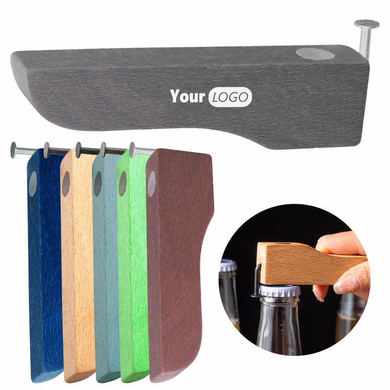 Wood Customizable Nail Bottle Opener