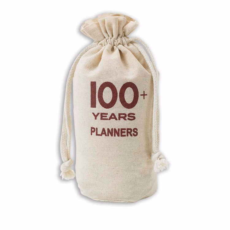 "Weedy" Round 100% Natural Cotton Drawstring Bags