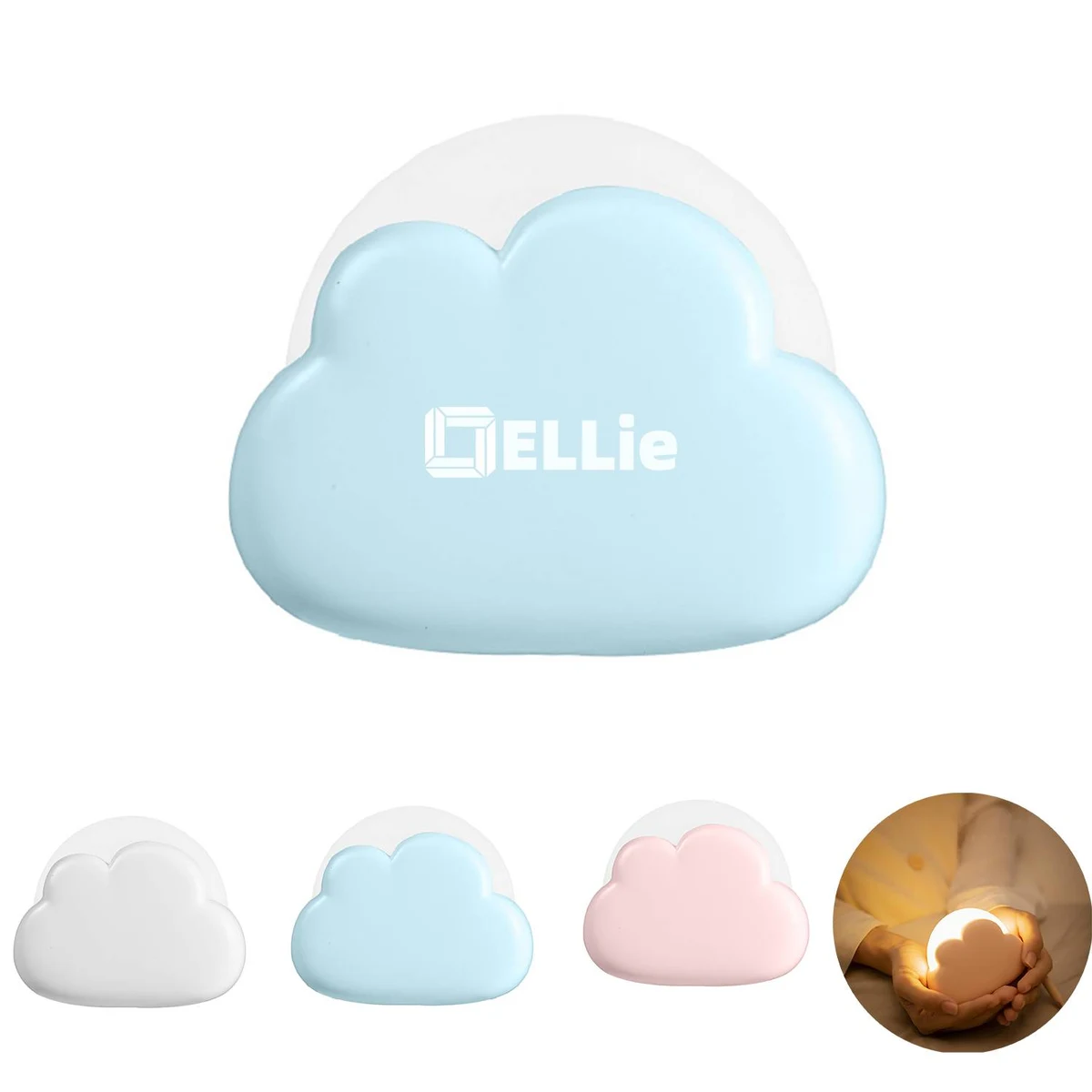 Rechargeable Clouds Shaped ABS Night Light 1