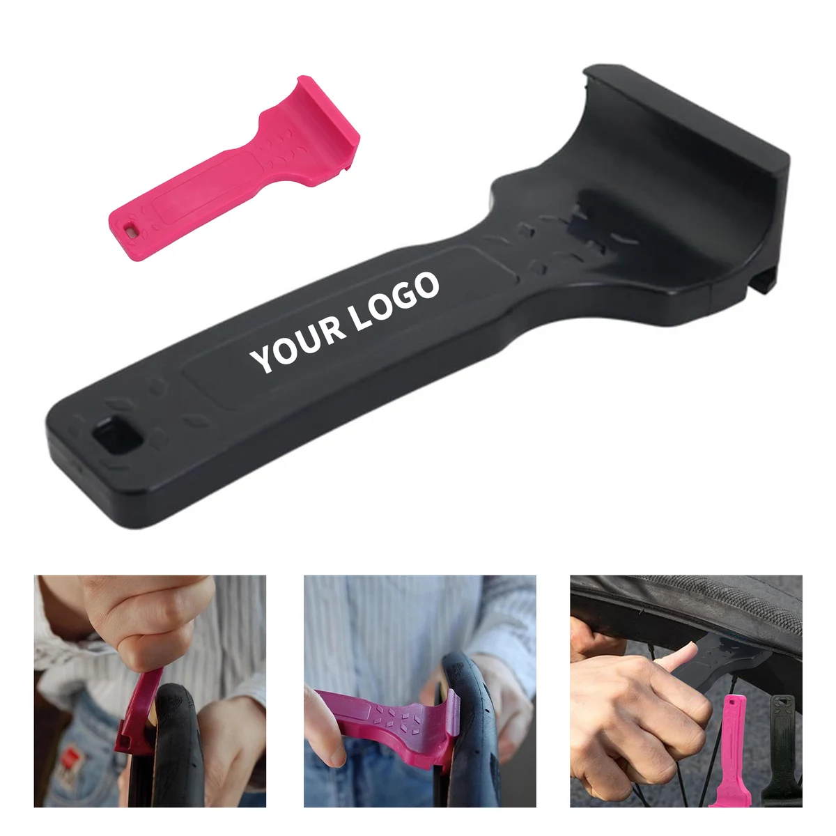 Dual Function Bike Tire Lever Crowbar 4.6" Length X 1.8" Width X 0.9" Height 1