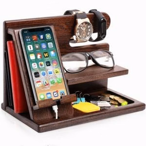 Multifunctional Wooden Wood Bamboo Desk Dock Station