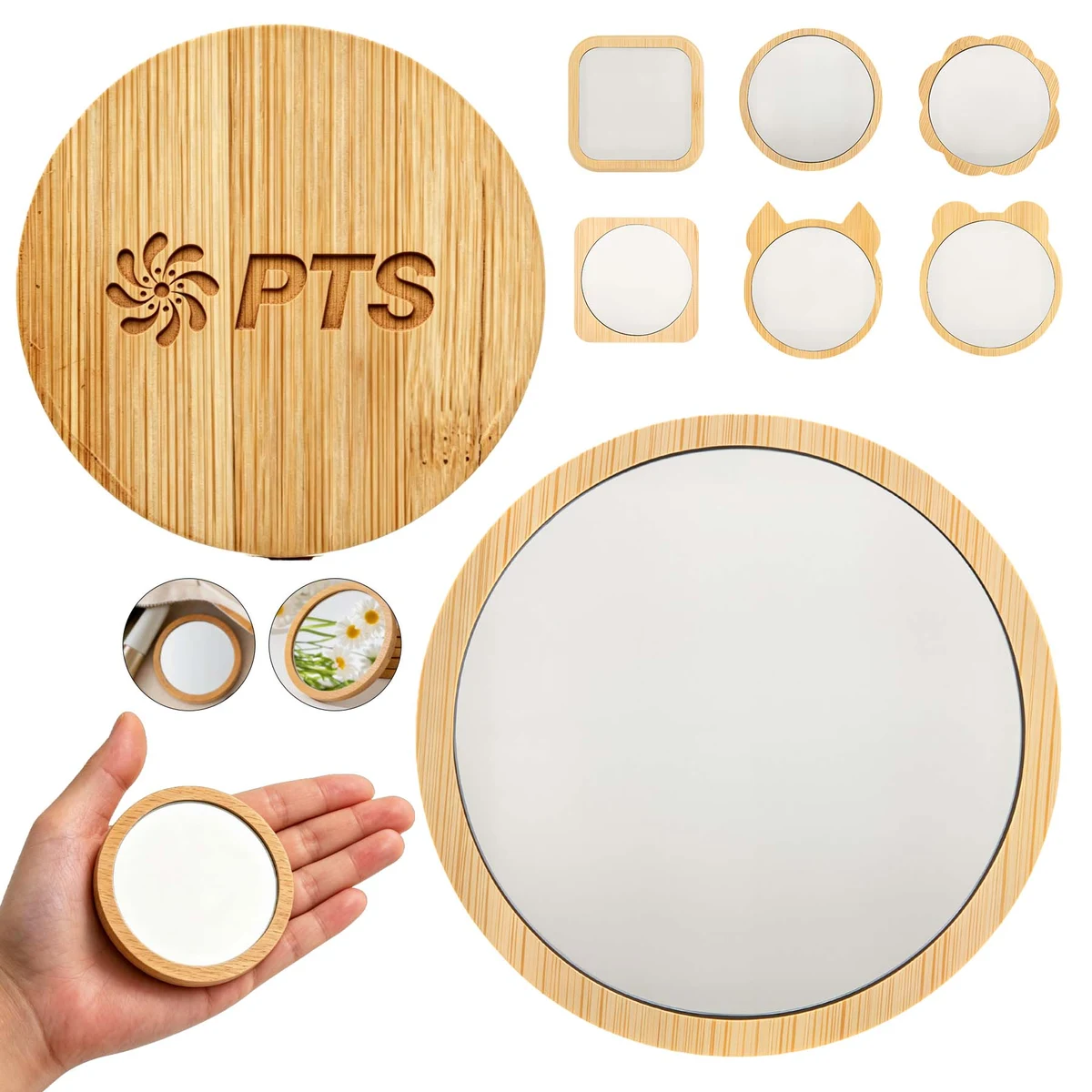 Mini Bamboo Mirror 1