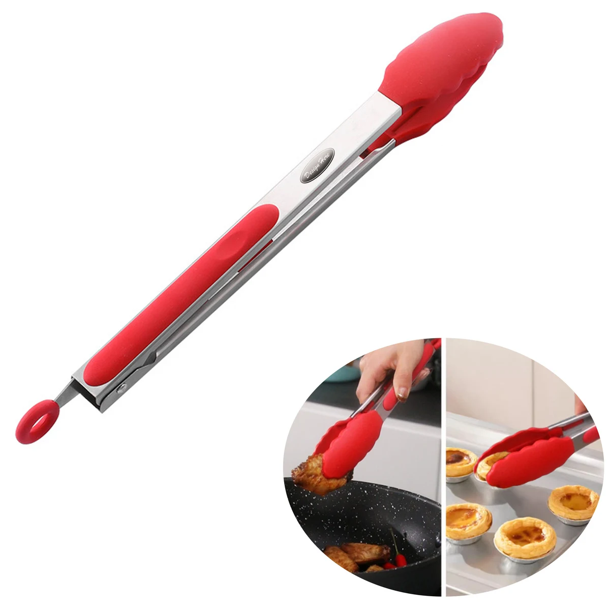 9-Inch Kitchen Tongs for Easy Cooking and Serving 1