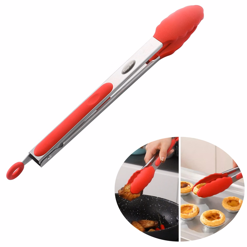 9-Inch Kitchen Tongs for Easy Cooking and Serving