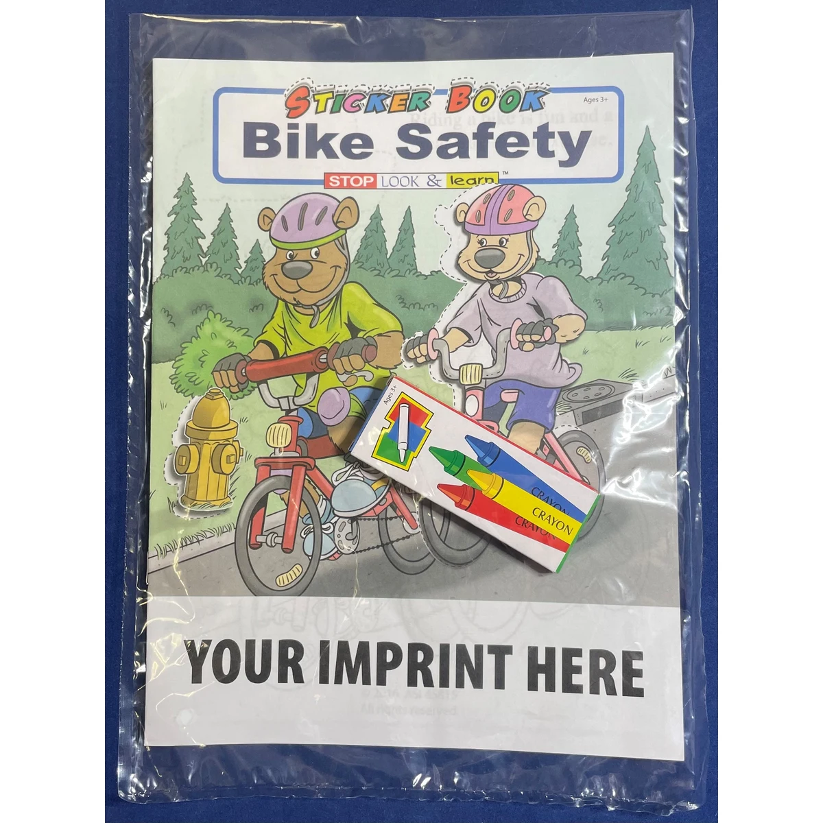 STICKER BOOK SET - Bike Safety Sticker Book Fun Pack 1