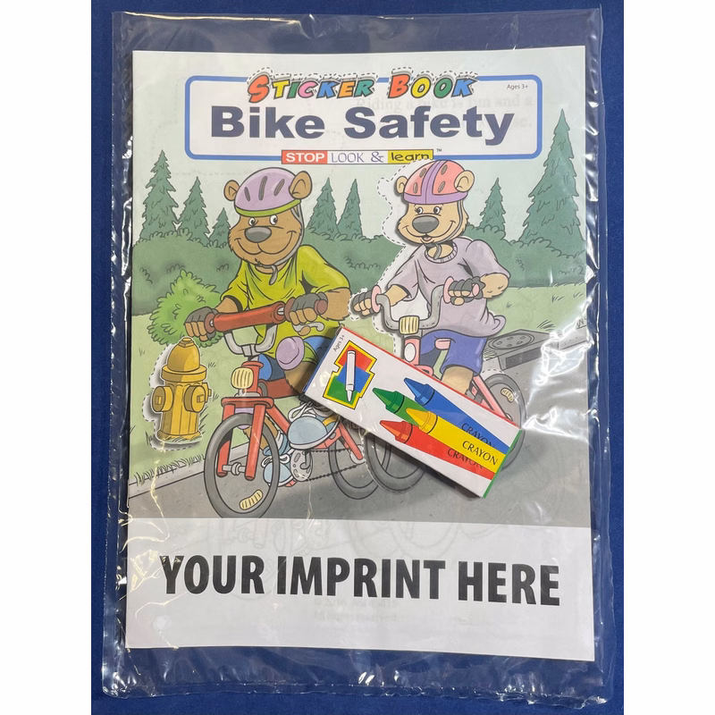STICKER BOOK SET - Bike Safety Sticker Book Fun Pack
