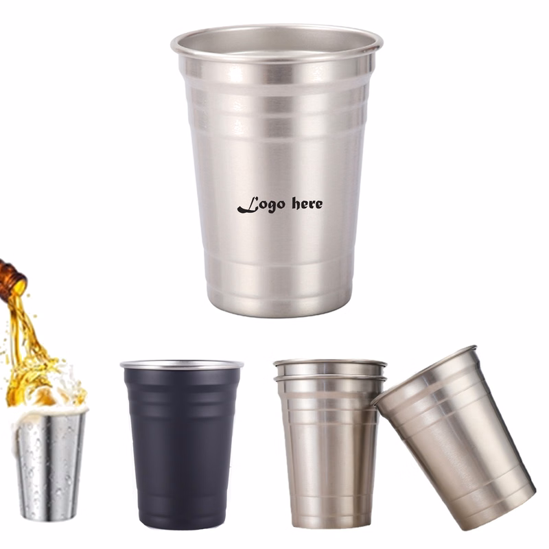 Stackable Durable Stainless Steel Cups Tumblers MOQ 50