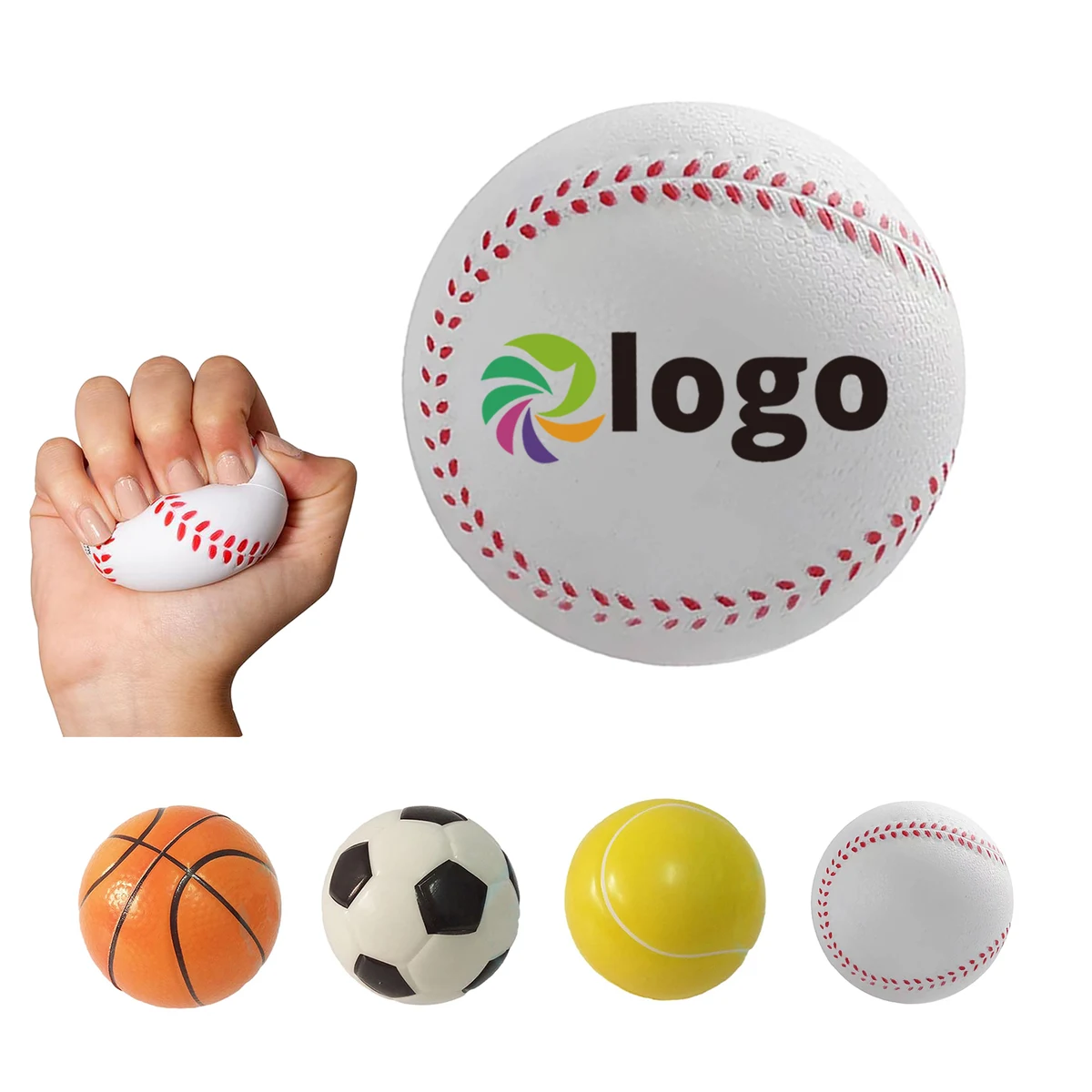 2.5in PU Foam Stress Ball Relief Toy 1