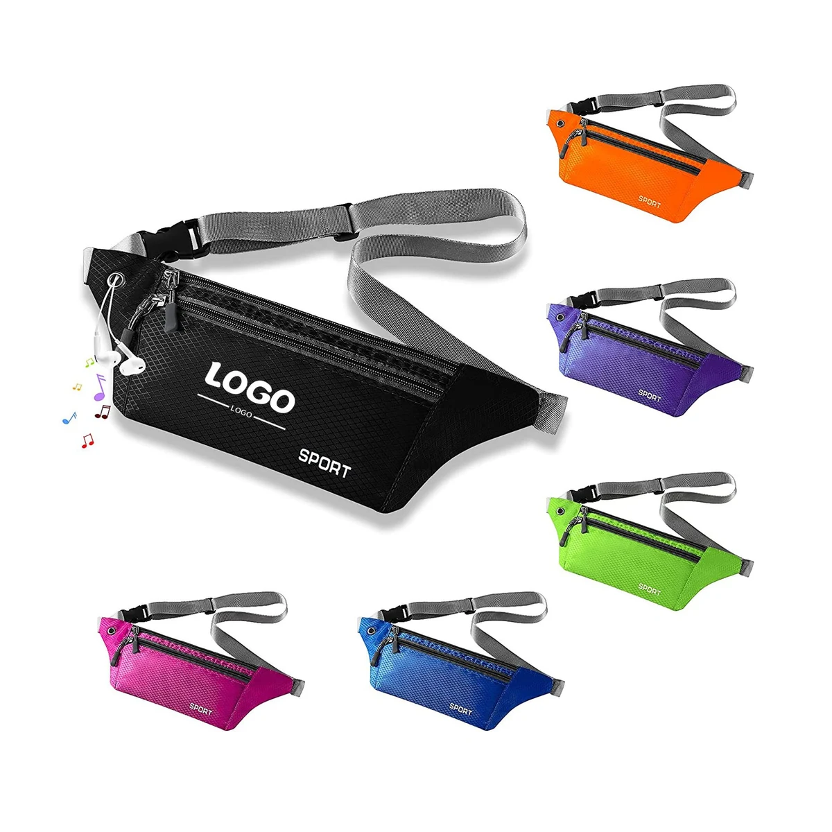 Waterproof Adjustable Lightweight Waist Bag Fanny Pack 1