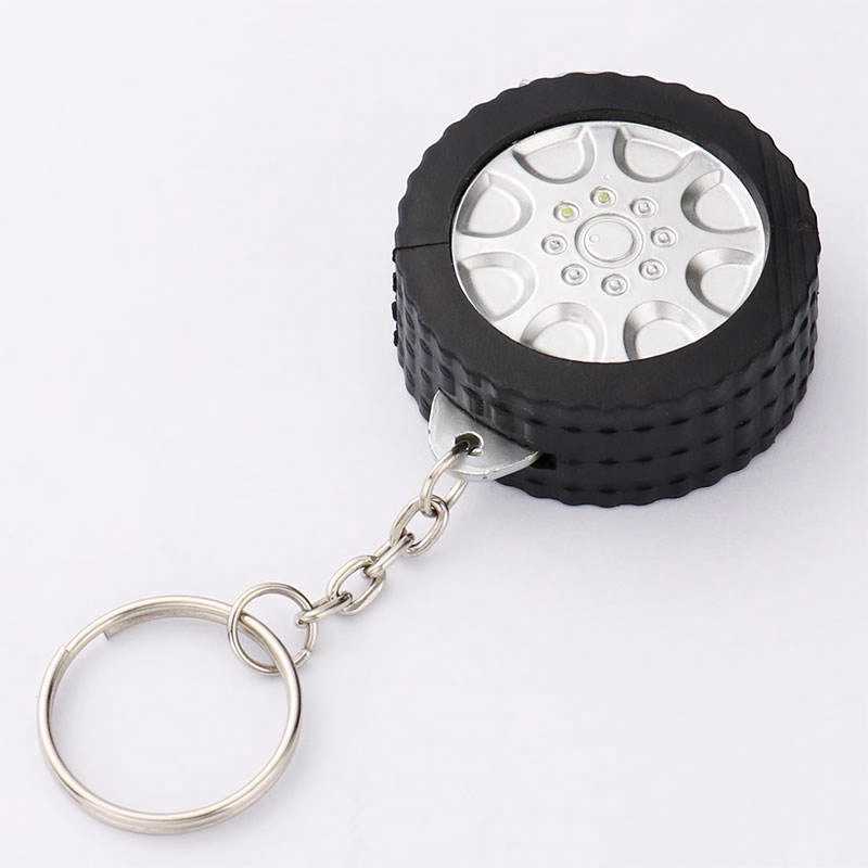 Mini Tire Tape Measure With Keychain