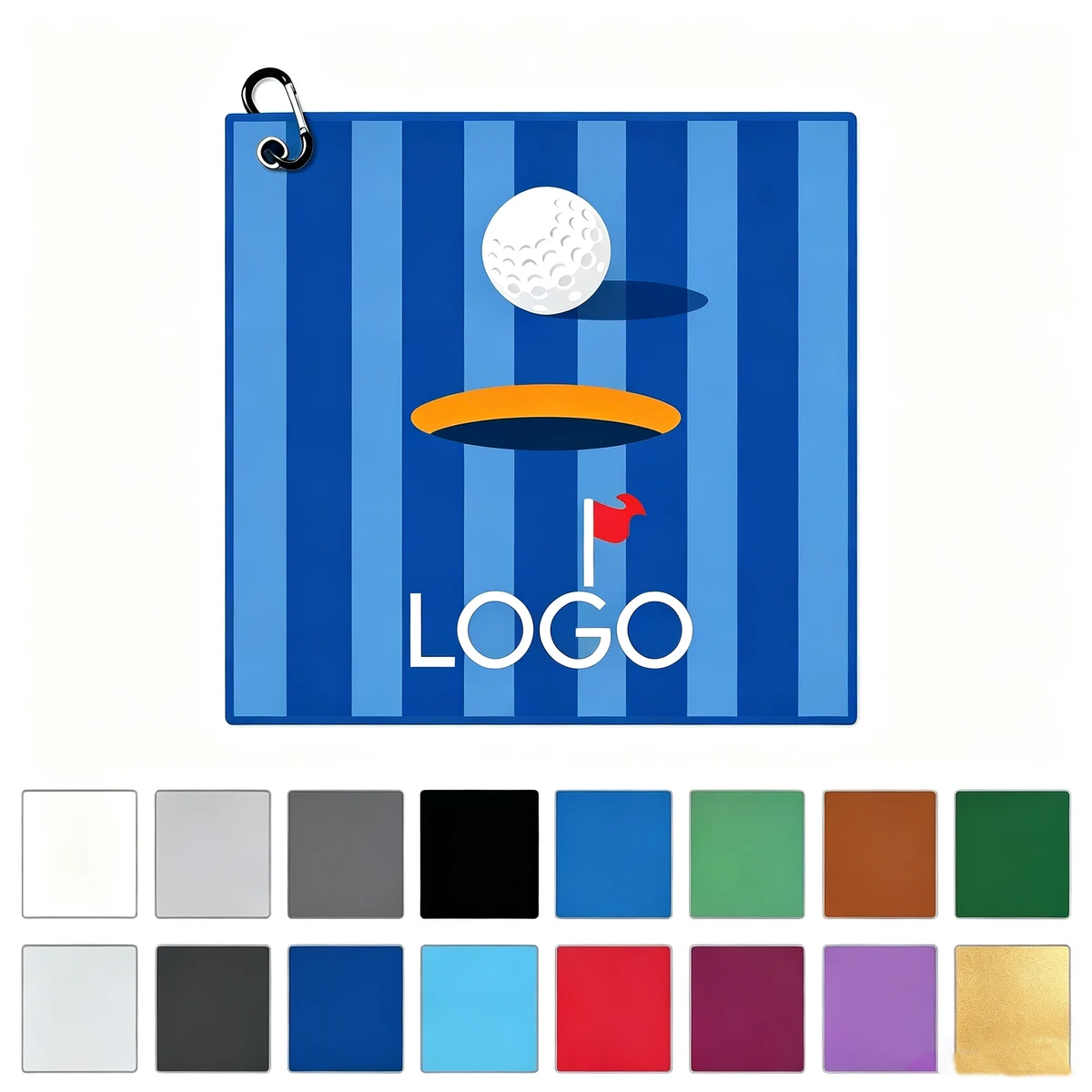 Custom Waffle Microfiber Golf Towel 1