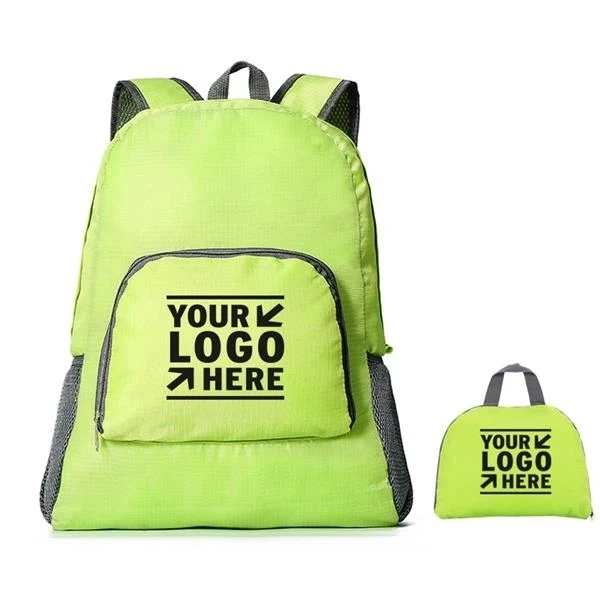 Custom 12 x 6.3 Nylon Travel Daypack with Breathable Straps — Hiking & Outdoor Backpack 1