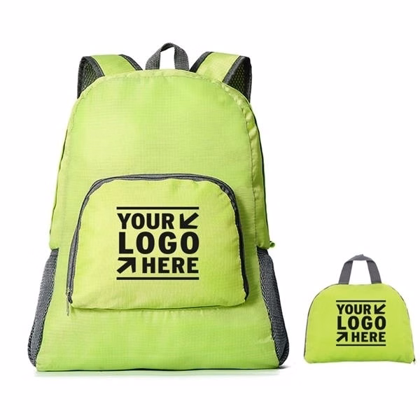 Custom 12 x 6.3 Nylon Travel Daypack with Breathable Straps — Hiking & Outdoor Backpack