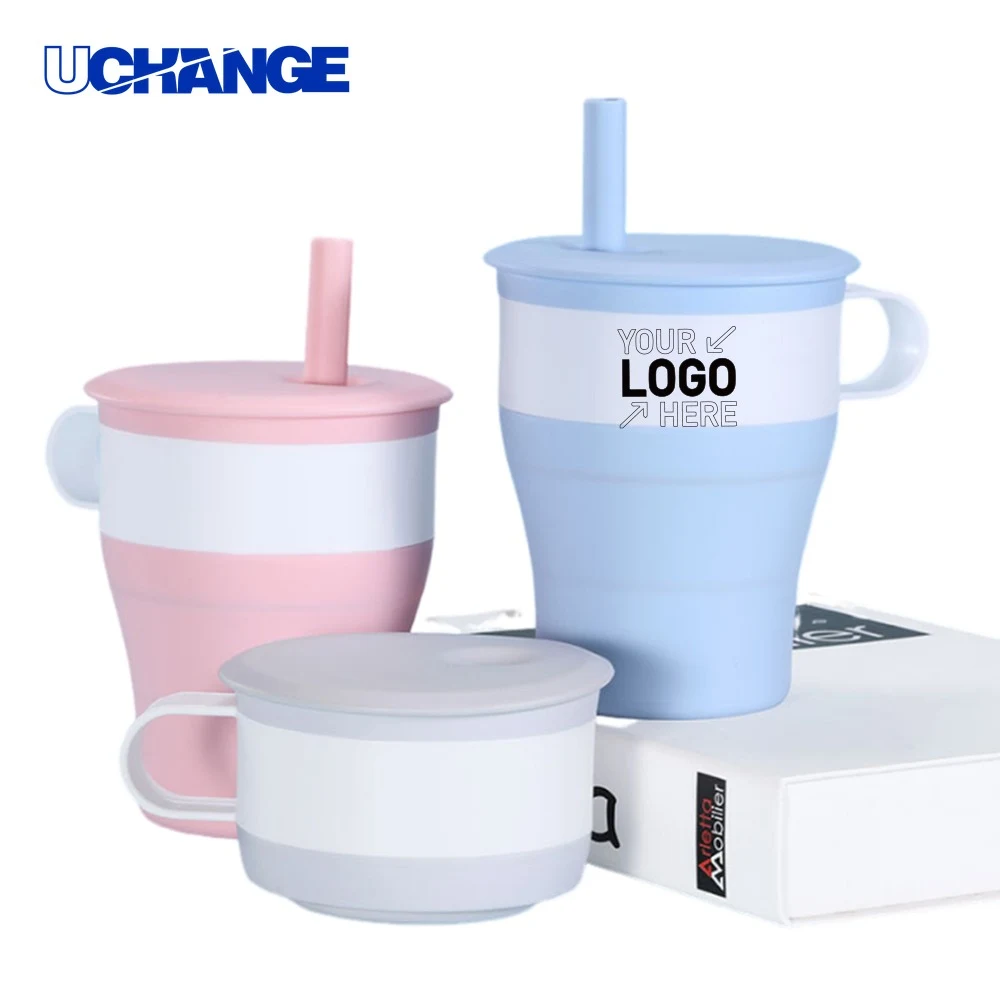 Silicone Mug Set with Lid for Family Use 1