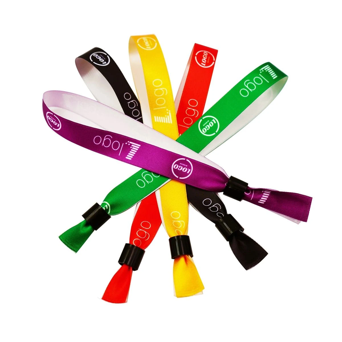 One Time Event Fabric Woven Wristband 1
