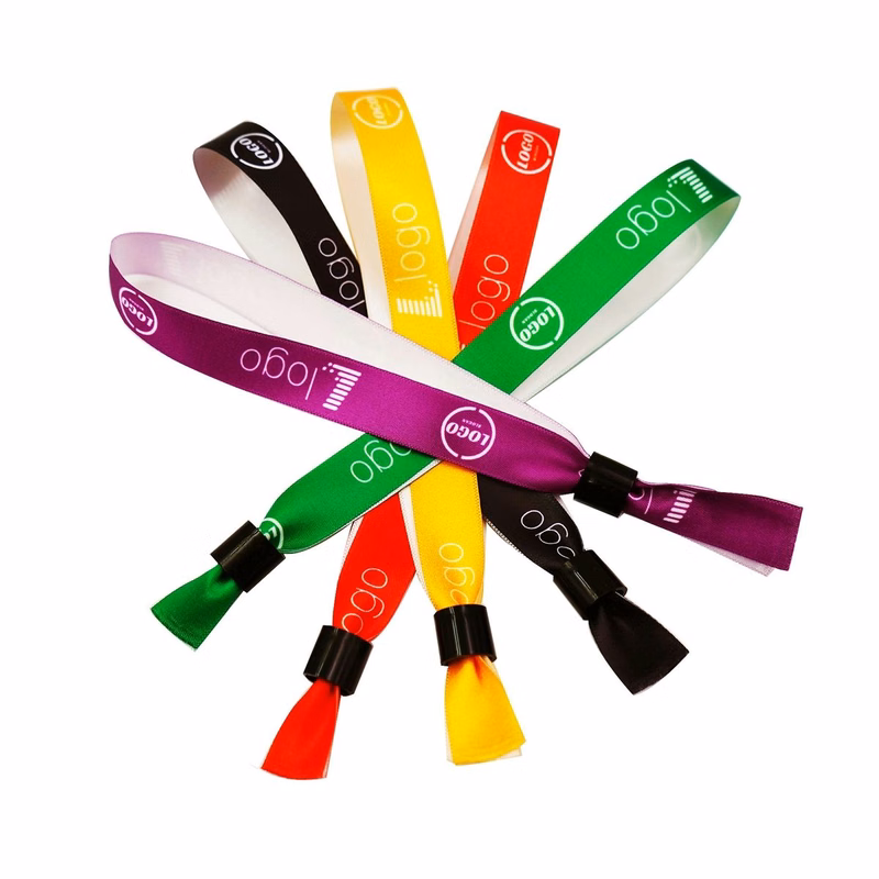 One Time Event Fabric Woven Wristband