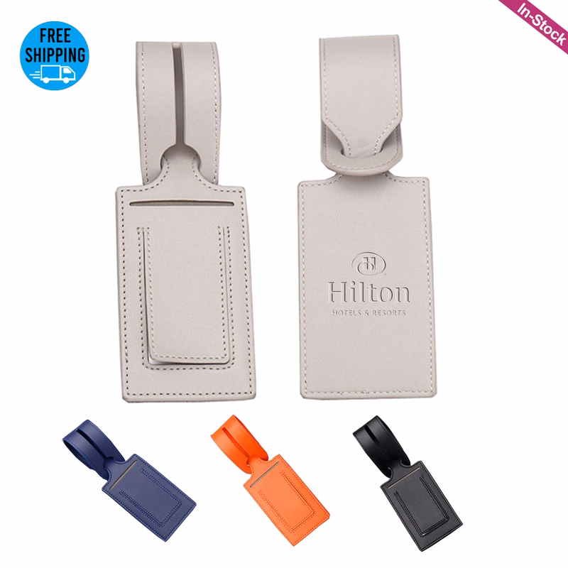 Premium Vegan Leather Luggage Tag for Suitcase