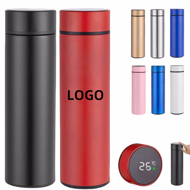 Stainless Steel Digital Temperature Display Water Bottle