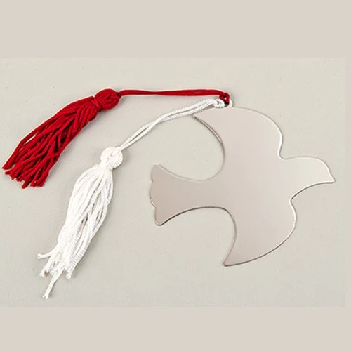 Dove Ornament W/Red & white tassel 1