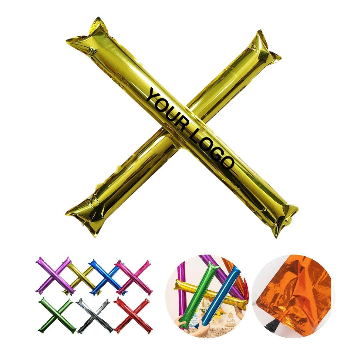 Reusable Cheering Sticks with Straw Inflator 1
