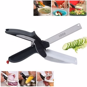 2 In 1 Innovative Chopping Scissors With Detachable Cutting Board