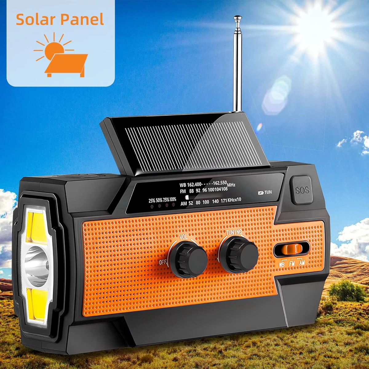 Hand Crank Radio, Emergency Weather Radio 1