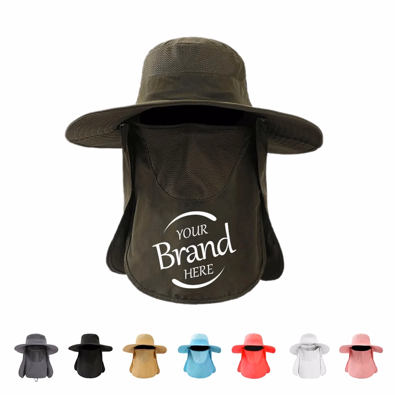 Fishing Hat With Face And Neck Flap