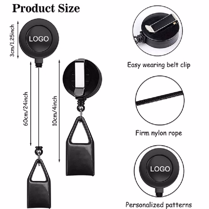 Retractable Lighter Holder W/ Metal Belt Clip