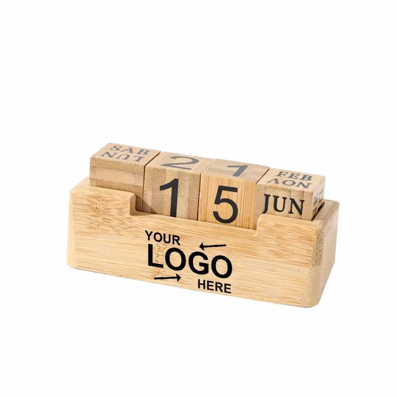 Bamboo Wood Perpetual Calendar